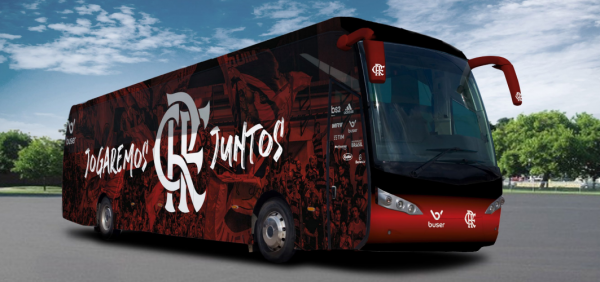 Patrocinadora do Fla, Buser vai fretar ônibus a R$ 10 para a final da Libertadores