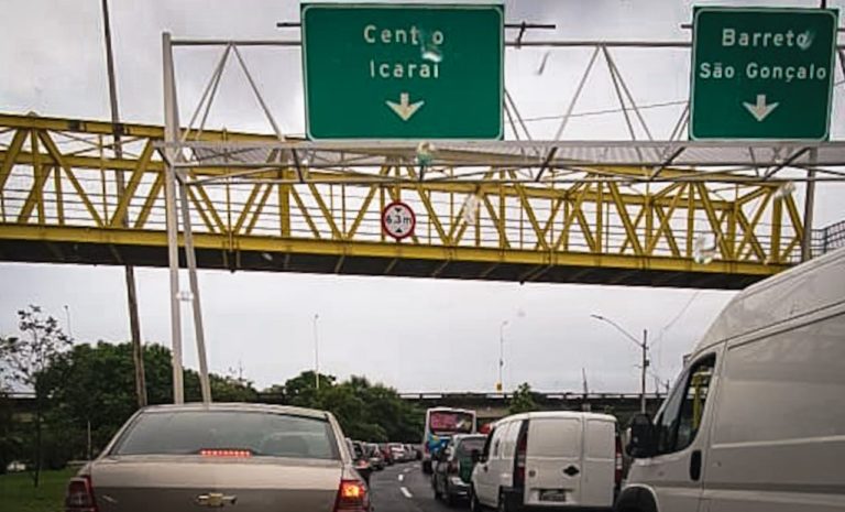Por causa de coronavírus, motoristas de São Gonçalo enfrentam trânsito de duas horas para entarem em Niterói