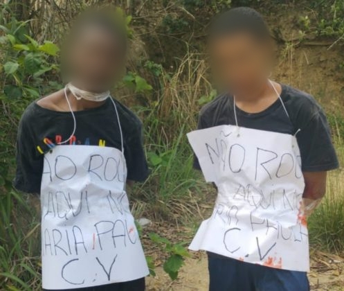 Jovens são torturados pelo tribunal do tráfico em Maria Paula