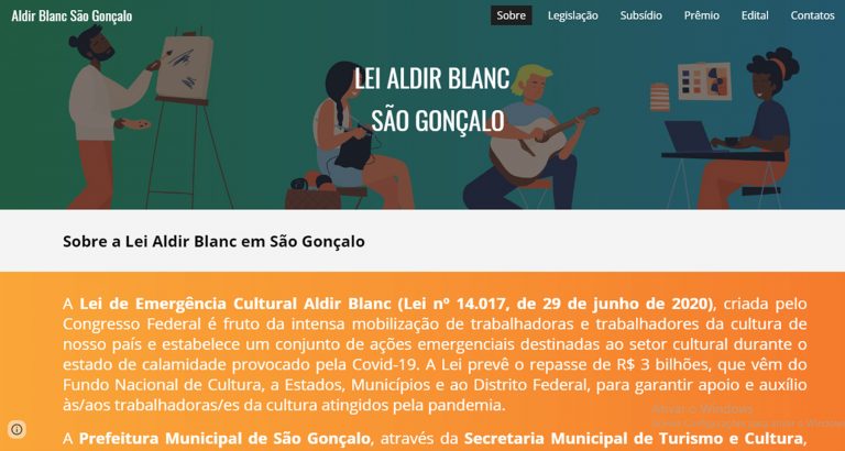Secretaria de Turismo e Cultura lança site exclusivo para a Lei Aldir Blanc