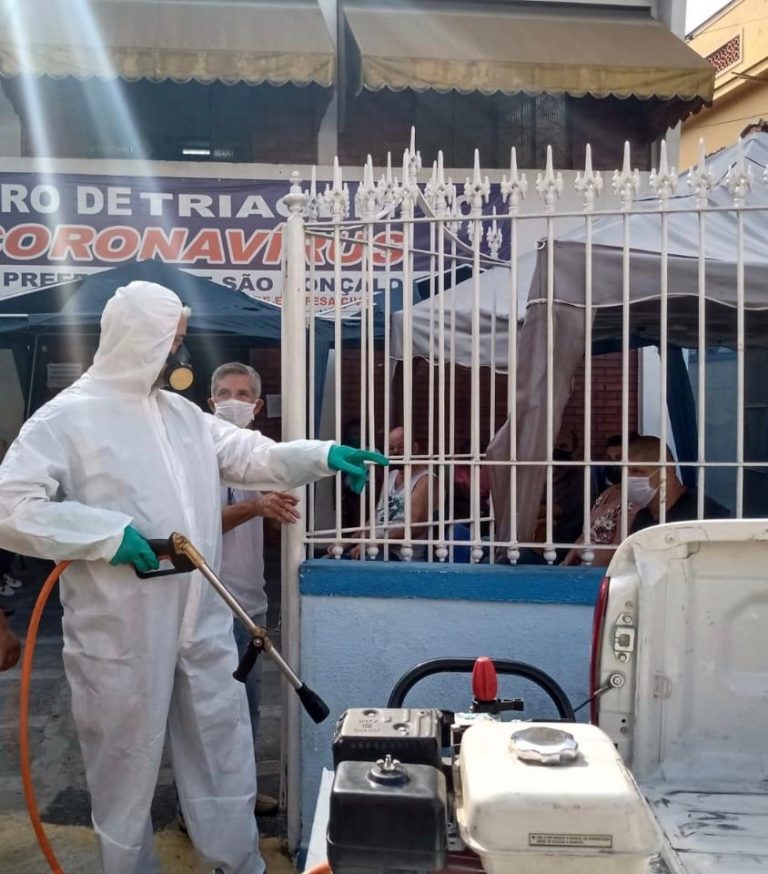 Combate ao coronavírus: Agentes da prefeitura fazem sanitização de hospitais em São Gonçalo