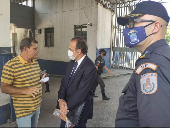 Deputado Coronel Salema visita Unidade Prisional da PM no Fonseca, em Niterói