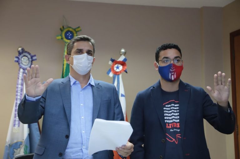 Fabiano Horta e Diego Zeidan tomam posse em cerimônia virtual em Maricá