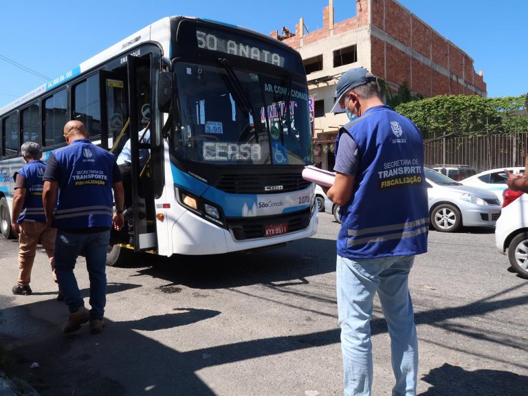 São Gonçalo segue com fiscalização em ônibus municipais