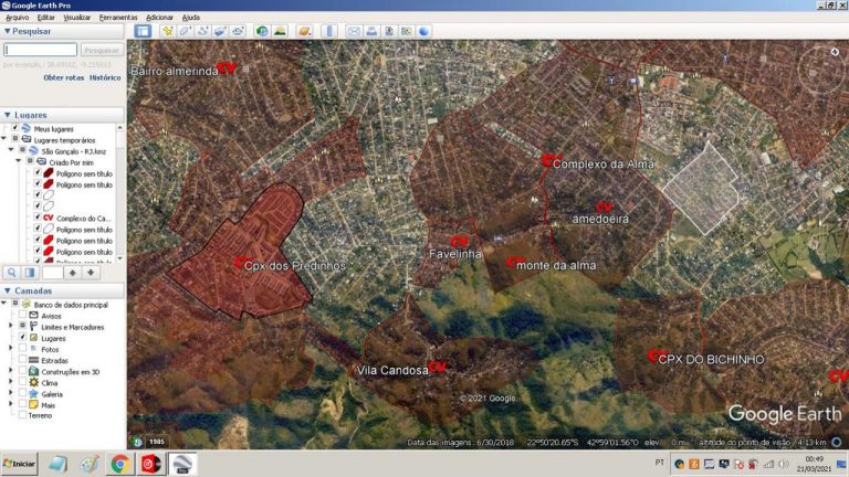 Quadrilha de traficantes faz mapeamento de favelas que controla em São Gonçalo e divulga na internet