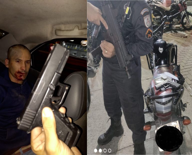 Jovem preso com moto roubada e pistola de plástico após tiroteio em São Gonçalo