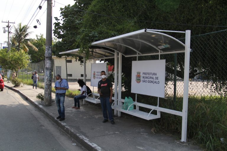 Secretaria de Transportes reforma 48 abrigos nos pontos de ônibus de São Gonçalo