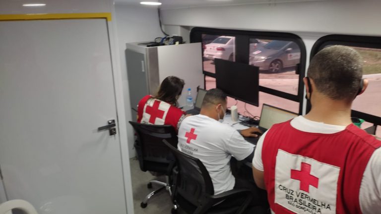 Cruz Vermelha Brasileira promove vacinação móvel em Tanguá