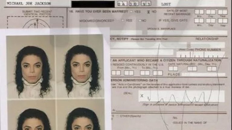 Passaporte de Michael Jackson está à venda na internet por R$ 409 mil
