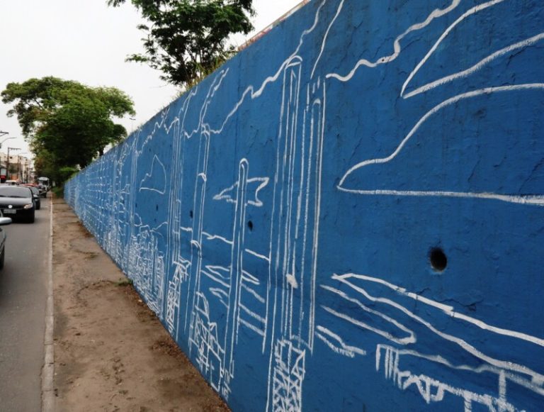 Grafiteiros realizam 2ª fase do Cidade Ilustrada no Alcântara em São Gonçalo