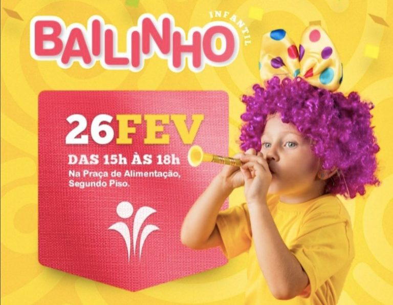 Shopping promove Bailinho Infantil em São Gonçalo