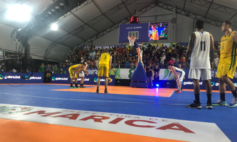 Brasil vence Argentina no desafio do basquete 3×3 em Maricá