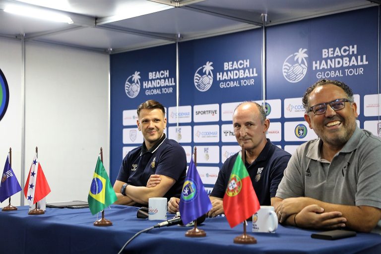 Dirigentes do Global Tour de handebol elogiam estrutura da arena na Barra de Maricá