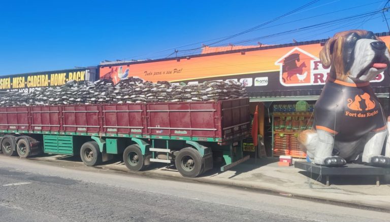Operação Foco e Sefaz apreendem mais de 30 toneladas de ração com irregularidades em Maricá