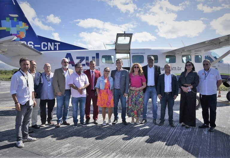 Aeroporto de Maricá recebe o 1º voo da Azul Conecta e fecha acordo com Líder Táxi Aéreo