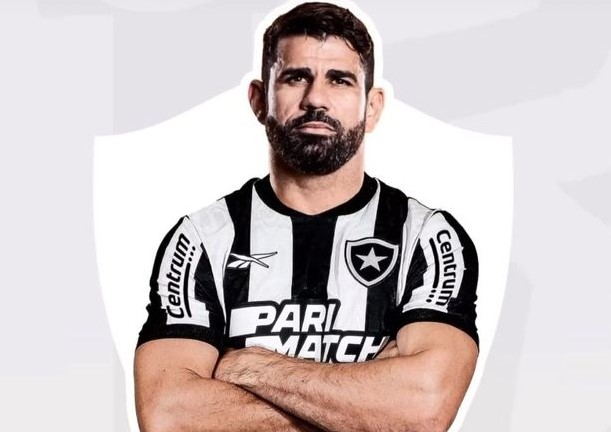 Contratado pelo Botafogo, Diego Costa desembarca no Rio de Janeiro para se apresentar ao clube
