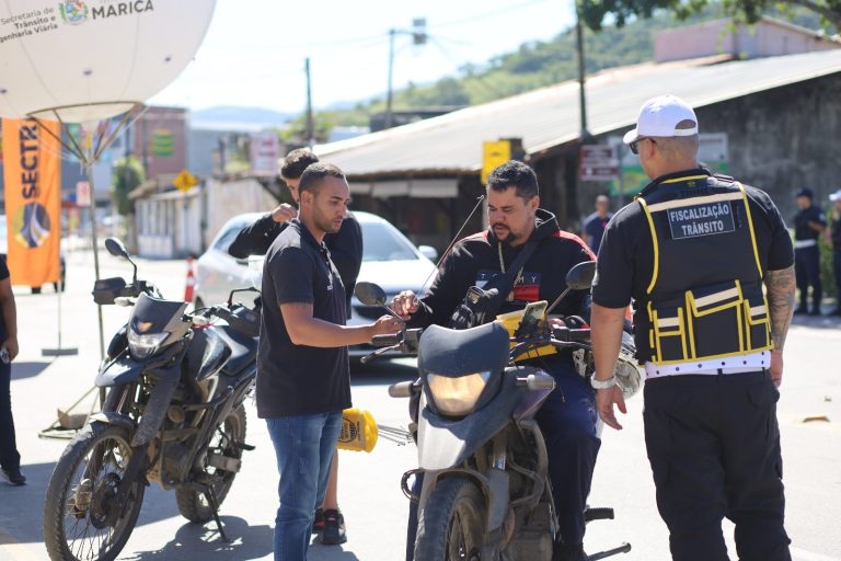Maricá: Sectran conscientiza motociclistas para evitar acidentes