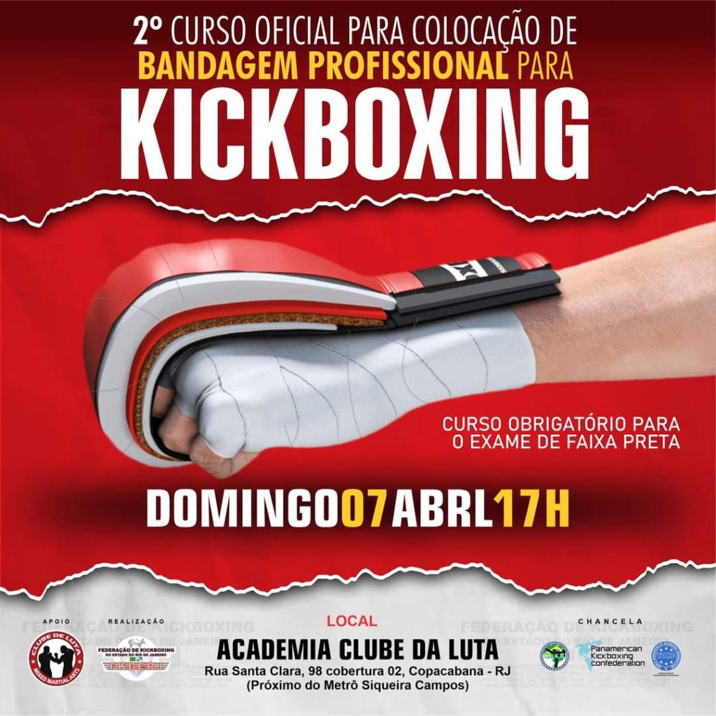 2º Curso Oficial para Colocação de Bandagem Profissional de Kickboxing 2024: Aprimorando a Segurança dos Atletas