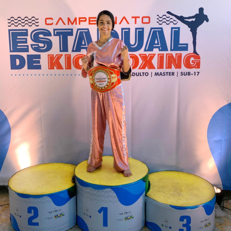 Sensei Bruna Soares, do Projeto Lutar é Viver, conquista título estadual e se prepara para o Campeonato Brasileiro de Kickboxing