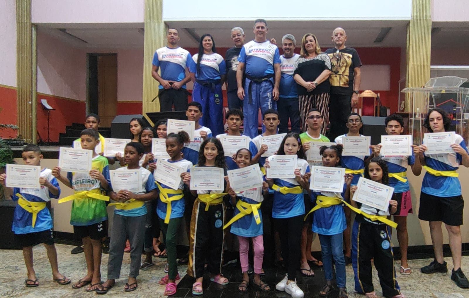 Projeto Lutar é Viver Realiza 1º Exame de Graduação para Faixa Colorida em Lagoinha