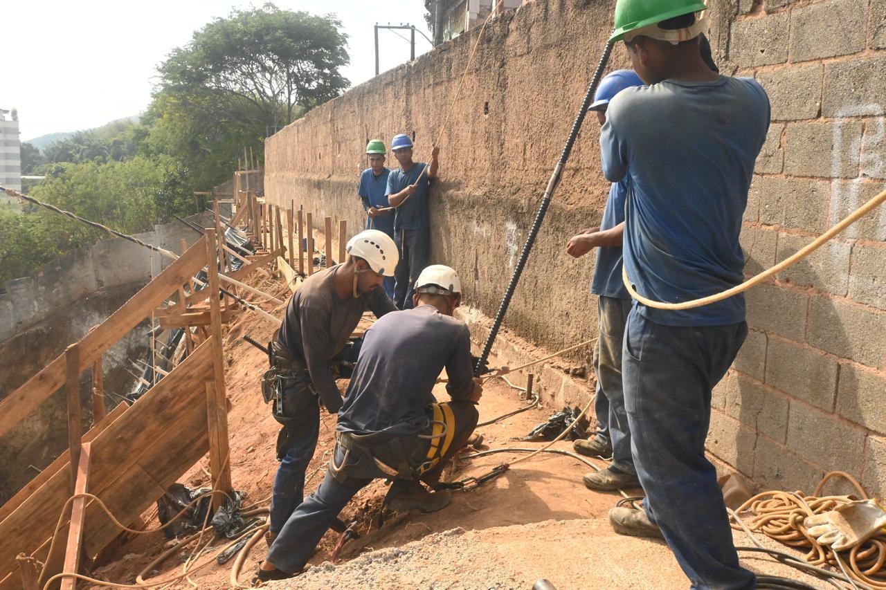 Obras no Morro do Palácio continuam a todo vapor